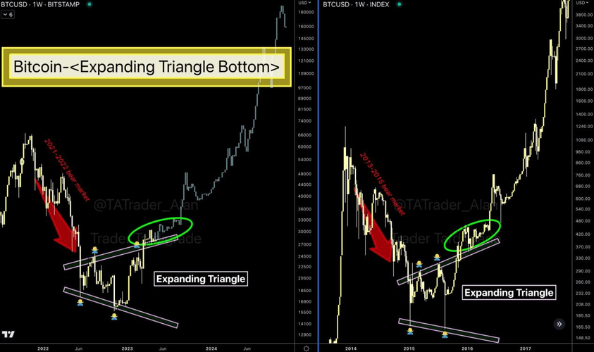Chart showing trader tardigradeâ€™s analysis of bitcoin
