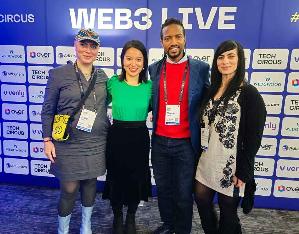 Web3 enthusiasts at the event