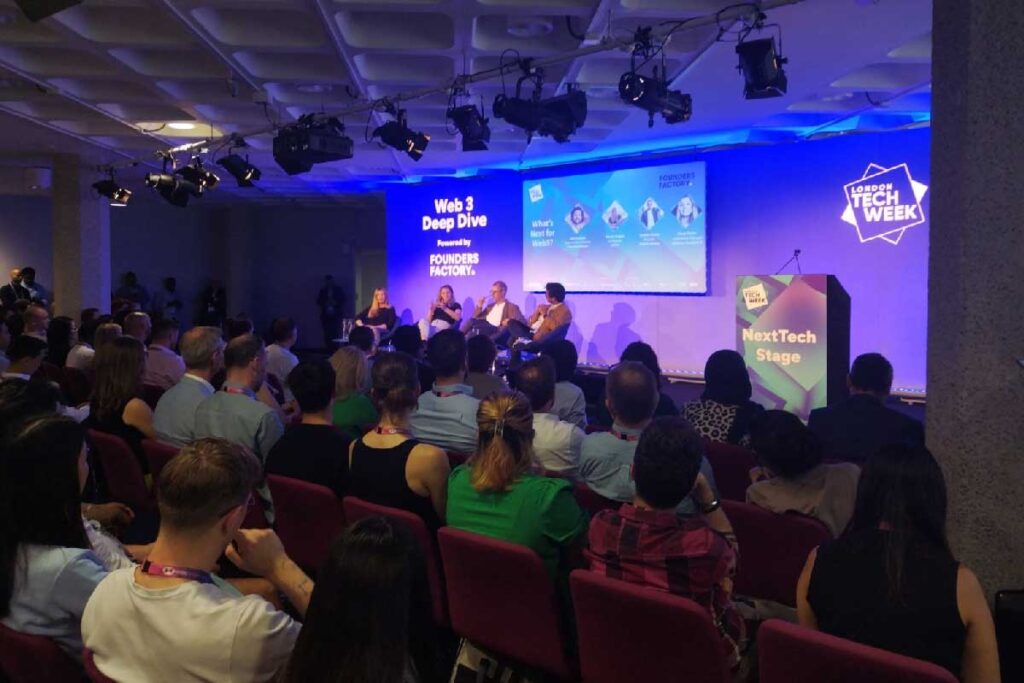 Panel discussion at the London Tech Week 