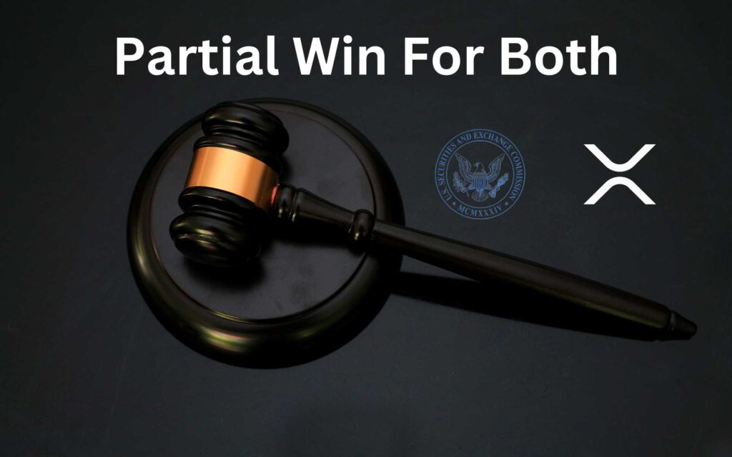 Partial win for xrp and sec both