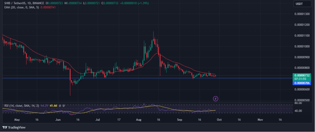 Shiba inuâ€™s price action