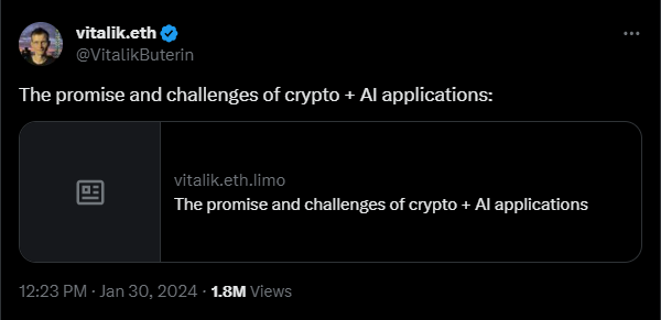 Vitalik buterinâ€™s blog post