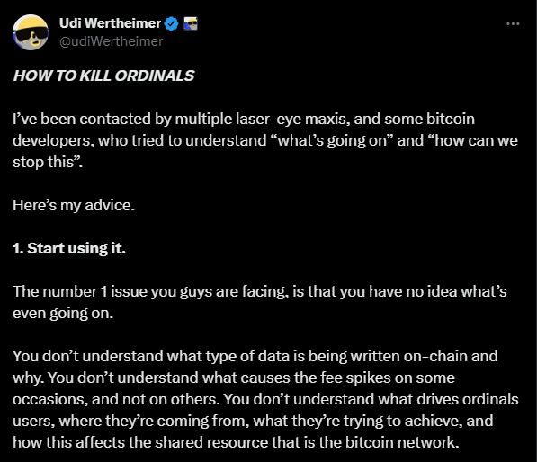 "what is wrong with you? "- udi wertheimer