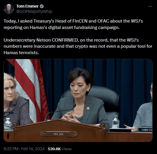The original crypto estimates were false