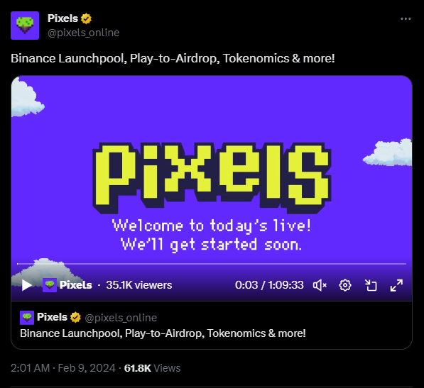 The pixels announcement