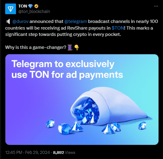 Ads coming to telegram