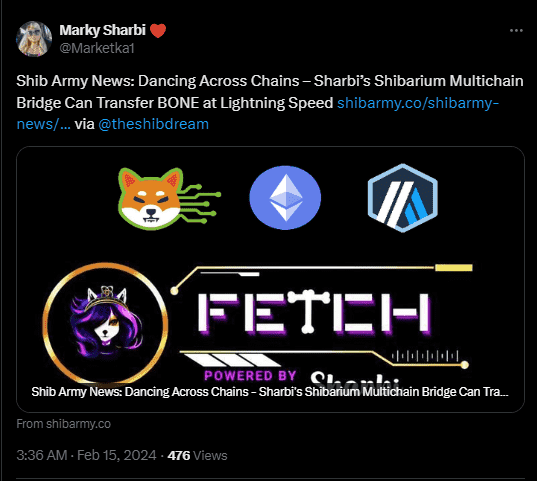The fetch announcement, shiba inu