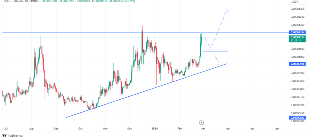 Shiba inuâ€™s price action
