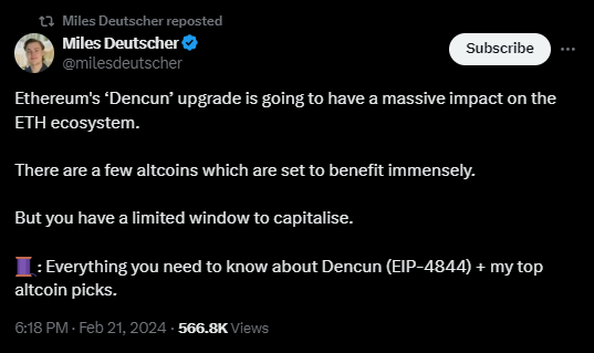 Miles Deutscherâ€™s top Crypto picks