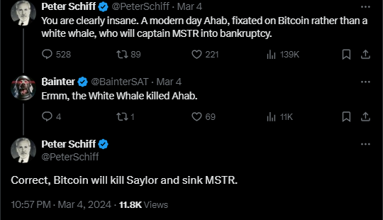 "Bitcoin will kill Saylor and sink MicroStrategy,"