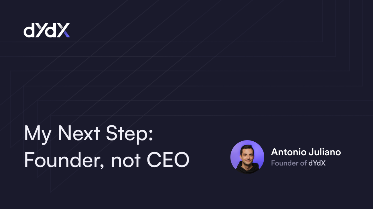 Dydx founder antonio juliano