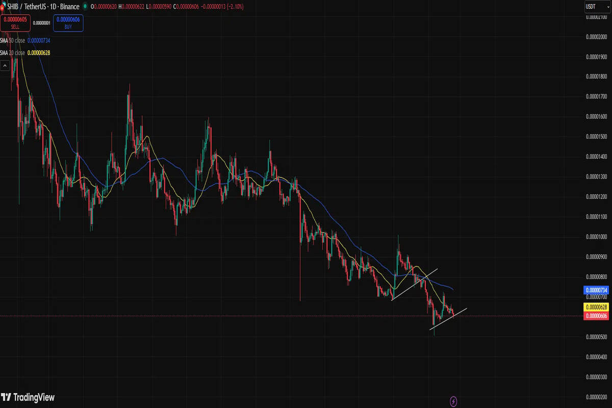 shiba inu price chart